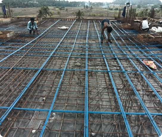 RCC & PT Slab Work image